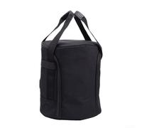 Stove Storage Bag with Zippered Main Opening and Built-in Mesh Pocket, Compatible with Portable Heating Stoves and Cooking Accessories (Black)