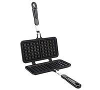 Stove Top Aluminium Waffle Maker - Bubble Waffle Maker, Dual Plates, Non-Stick Coating, 8.5x13.2in