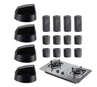 Stove Top Control Knobs - 4 Pack gass Stove Knobs, Thermostat Control Buttons | Oven Control Knobs Kit Cooktop Heat Control Wheels, Cooktop Knob Set Stove Switches for Kitchen Cooking Appliances