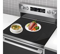 Stove Top Cover, 71x50cm Silicone Hob Covers, Induction Hob Protector Mat, Heat Resistant Ceramic Hob Mat, Large Dish Drying Mat (Black)