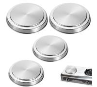 Stove Top Covers - Stainless Steel Round Small Large Burner Protector | Heat Resistant 15cm 20cm | Kitchen Electric Range Accessory For Stove Cleaning Organization Home Apartment Restaurant Use