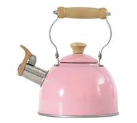Stove Top Kettle 304 Stainless Steel Whistling Tea Kettle with Wood Handle Kettle Retro Kettle Gas Stove Teapot Stove Top Kitchen Stovetop Kettle for Kitchen