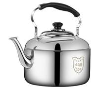 Stove Top Kettle, 4L/5L/6L Stainless Steel Whistling Kettle, Large Capacity Hot Water Tea Kettle, Suitable for All Stove Types (Color : Silver, Size : 6L)