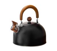 Stove Top Kettle | Touch Handle Whistling Kettle | Black Stainless Steel Teapot | European Design 3L Boiling Pot | Premium Water Boiler for Kitchen, Home Bar, Stove Use