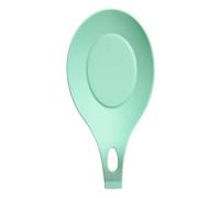 Stove Top Silicone Spoon Rest, Large Coffee Spoon Holder Heat Resistant Cooking Tongs Holder Kitchen Gadgets for Home Tableware Spatula Ladles Soup Spoon (Light Green)