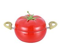 Stove Top Simmer Cookware - 21cm Fruit Style Cooking Pot, Saucepan Lid, Thick Base Nonstick Pan, Canning Kitchen Stockpot | Multipurpose Heavy Duty Boiling Pot for Stew Soup Pasta Vegetables