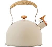Stove Top Stove Top Kettle 2.5L Stainless Steel Stovetop Kettles Tea Kettle Whistling Kettle Anti-scalding Handle Tea Pot Whistle Kettle Teakettle(B)