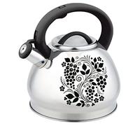 Stove Top Stove Top Kettle Whistling Kettle 3L Stainless Steel Tea Kettle Whistling Teapot Hot Water Boiler Heating Color Changing Kettle Whistle Kettle Teakettle(B)