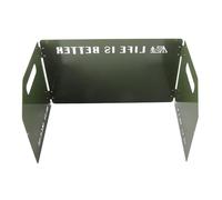 Stove Windscreen,Camping Windscreen Outdoor Folding Gas Stove Windshield Portable Wind Blocker for Camping Hiking Picnic Backpacking (Tri Folded Army Green)
