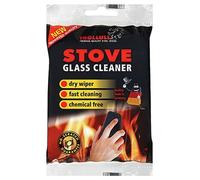 Stove Woodburner Logburner Glass Dry Cleaner Pads Trollull 2 Pack Removes Soot