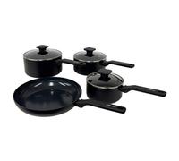 Stoven Noir 4 Piece Saucepan Set with 28cm Frying Pan