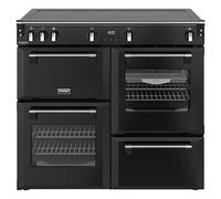 Stoves Richmond Deluxe 100Ei ZLS 100cm wide Electric Range Cooker with Induction Hob - Black - A/A/A Rated