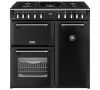 Stoves 444411850 90cm Wide Richmond Dual Fuel Range Cooker in Black