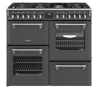 STOVES Richmond 100DF Dual Fuel Range Cooker - Anthracite & Chrome, Silver/Grey,Black