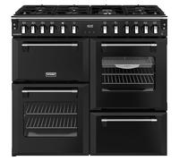 Stoves 444411856 100cm Wide Richmond Dual Fuel Range Cooker in Black