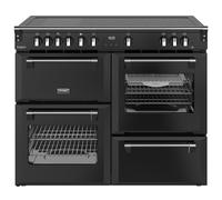 Stoves Richmond Deluxe 110Ei RTY 110cm Electric Range Cooker with Induction Hob - Black - A/A/A Rated