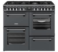 Stoves Richmond Deluxe 100DF 100cm Dual Fuel Range Cooker - Anthracite - A Rated, Grey