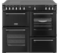 Stoves Richmond Deluxe 100Ei RTY 100cm Electric Range Cooker with Induction Hob - Black - A/A/A Rated