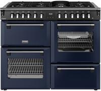 Stoves DX RCA RICH 110DF MBL 110cm Dual Fuel Range Cooker, Midnight Blue A