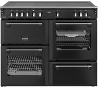 Stoves Richmond Deluxe 110Ei RTY 110cm Electric Range Cooker with Induction Hob - Black - A/A/A Rated