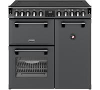 Stoves Richmond DX 90Ei 90cm wide Electric Range Cooker with Induction Hob - Anthracite - A Rated