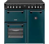 Stoves Richmond DX 90Ei 90cm wide Electric Range Cooker with Induction Hob - Deep Marine