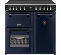 Stoves DX RCA RICH 90Ei RTY MBL 90cm Induction Range Cooker, Midnight Blue A