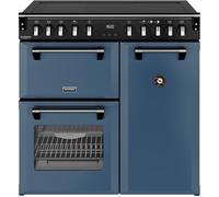 Stoves DX RCA RICH 90Ei RTY TWB 90cm Induction Range Cooker, Twilight Blue A