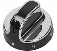 Stoves New World Oven Knob Hob Switch Dial 083157010 444442687 (Silver / Black)