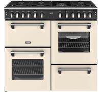 Stoves Richmond 100cm Dual Fuel Range Cooker with Gas Hob - Cream - A/A/A Rated, Cream