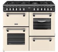 Stoves Richmond 100cm Cream Dual Fuel Range Cooker - 4 Ovens, 7 Burners, 4kW PowerWok, A/A/A Rated