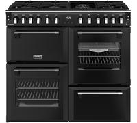 Stoves 444411856 100cm Wide Richmond Dual Fuel Range Cooker in Black