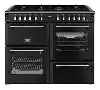 Stoves Richmond 110cm Dual Fuel Range Cooker - Black - A/A/A Rated