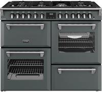 Stoves Richmond 110cm Dual Fuel Range Cooker with Gas Hob - Anthracite - A/A/A Rated, Grey