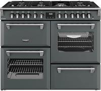 Stoves Richmond 110cm wide Dual Fuel Range Cooker with Gas Hob - Anthracite - A/A/A Rated