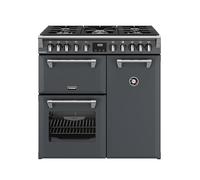 Stoves Richmond 90cm Dual Fuel Range Cooker - 3 ovens, 5 burners, 4kW PowerWok - Anthracite