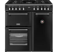 Stoves 444411850 90cm Wide Richmond Dual Fuel Range Cooker in Black