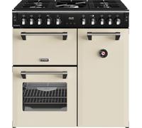 Stoves Richmond 90cm wide Dual Fuel Range Cooker with Gas Hob - Cream - A/A/A Rated, Cream