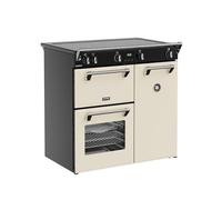 Stoves Richmond 90Ei TCH 90cm Electric Range Cooker with Induction Hob - Cream - A/A/A Rated