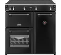 Stoves Richmond 90Ei TCH 90cm Electric Range Cooker with Induction Hob - Black - A/A/A Rated