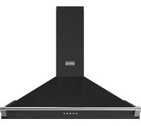 Stoves Richmond 90PYR Pyramid 90cm Chimney Cooker Hood - Black, Black