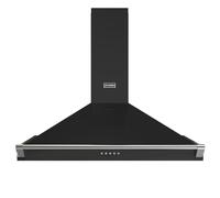 Stoves RICHMOND CHIM110PYRBLK 110cm Chimney Hood With Rail - BLACK