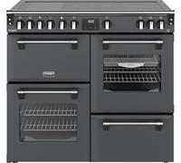 Stoves Richmond Deluxe 100Ei 100cm Electric Range Cooker with Induction Hob - Anthracite - A Rated, Grey