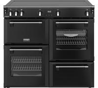 Stoves Richmond Deluxe 100Ei ZLS 100cm Electric Range Cooker with Induction Hob - Black - A/A/A Rated