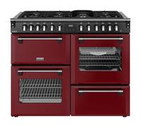 Stoves Richmond Deluxe 110cm Dual Fuel Range Cooker 444412032 GARNET RED