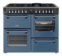 Stoves Richmond Deluxe 110DF 110cm wide Dual Fuel Range Cooker with Gas Hob - Twilight Blue