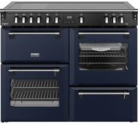 Stoves Richmond Deluxe 110Ei RTY 110cm Electric Range Cooker with Induction Hob - Midnight Blue - A Rated, Blue