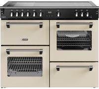 Stoves Richmond Deluxe 110Ei RTY 110cm wide Electric Range Cooker with Induction Hob - Cream - A/A/A Rated, Cream