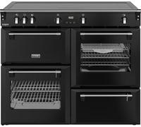 Stoves Richmond Deluxe 110Ei ZLS 110cm wide Electric Range Cooker with Induction Hob - Black - A/A/A Rated