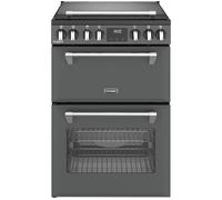 STOVES Richmond Deluxe 60Ei Electric Induction Cooker - Anthracite & Chrome, Silver/Grey,Black